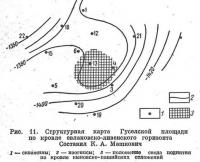 Рис. 11. Структурная карта Гуселской площади