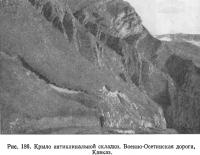Рис. 186. Крыло антиклинальной складки