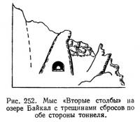 Рис. 252. Мыс «Вторые столбы» на озере Байкал