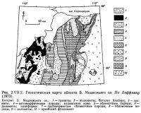 Рис. 2.VII.2. Геологическая карта области Б. Медвежьего оз.