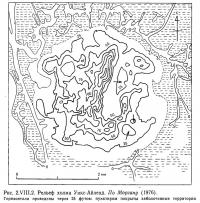 Рис. 2.VIII.2. Рельеф холма Уикс-Айленд