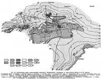 Рис. 66. Геологическая карта доолигоценовой поверхности Тарханкутского полуострова