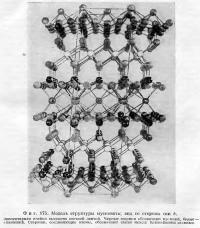 Фиг. 175. Модель структуры мусковита