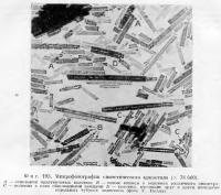 Фиг. 193. Микрофотография синтетического хризотила