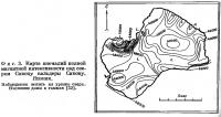 Фиг. 3. Карта аномалий полной магнитной интенсивности над озером Сикоцу