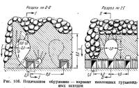 Рис. 106. Подэтажное обрушение — вариант наклонных грушевидных ваходок