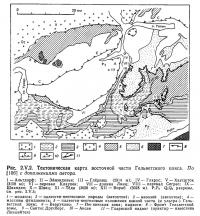 Рис. 2.V.2. Тектоническая карта восточной части Гельветского пояса