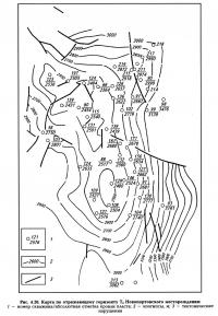 Рис. 4.20. Карта по отражающему горизонту Т4 Новопортовского месторождения