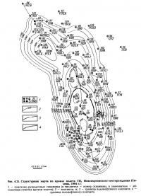 Рис. 4.21. Структурная карта по кровле пласта ТП1 Новопортовского месторождения