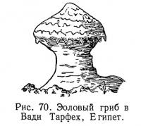 Рис. 70. Эоловый гриб в Вади Тарфех, Египет