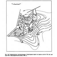 Рве. 3.8. Геофизическое месторождение. Структурная карта но кровле пласта ТП5